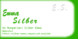 emma silber business card